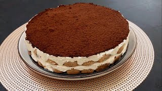 Ein einfaches Dessertrezept TIRAMISU ein schneller KUCHEN ohne Backen [upl. by Saibot]