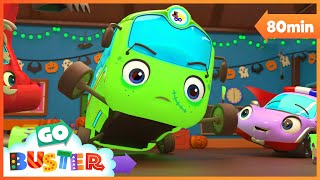 Halloween Glow in the Dark Zombie  Go Buster  Bus Cartoons amp Kids Stories [upl. by Burnard356]