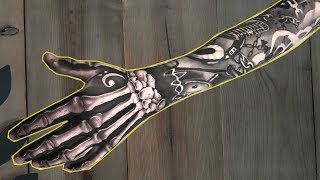 Tattoo Timelapse  The best free handed hand tattoo with the epic sleeve done [upl. by Annoik]