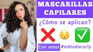 ✨ ¿CÓMO APLICAR LAS MASCARILLAS EN EL CABELLO ¡NO HAGAS ESTO ❌ MEJOR ESTO ✅ ✨ metodocurly [upl. by Shabbir337]