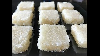 Fresh Coconut Burfi in 15 min  Kobbari Mithai Recipe  Indian Traditional Sweet [upl. by Ydniahs26]