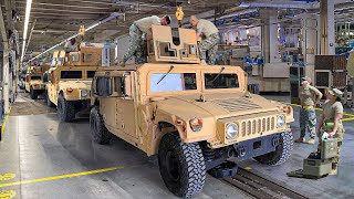 Inside Giant Factory Rebuilding US Army Armored Humvees [upl. by Srednas]