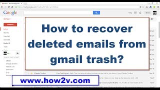 How to recoverrestore deleted emails from gmail trash [upl. by Brandon]