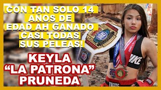 Con tan solo 14 años de edad la boxeadora Keyla quotLa Patronaquot Pruneda ah ganado casi todas sus peleas [upl. by Meil]