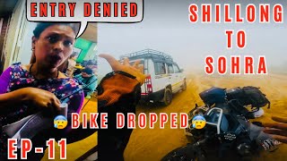 EP11  Shillong To Sohra Cherrapunji  Had a Fight in Restaurant  Dropped My bike in Mud  Crazy [upl. by Yong]