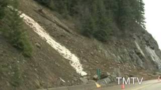 ROCK SLIDE AS IT HAPPENS  COFFEE CREEK  TMTV KOOTENAYS [upl. by Nah]