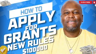 How To Apply For Grants 2024  New Rules SBA 100000 Grant [upl. by Kask]