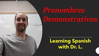 Spanish Demonstrative Pronouns Pronombres demonstrativos [upl. by Emelen929]