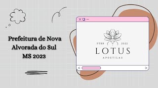 Apostila Prefeitura de Nova Alvorada do Sul MS 2023 Engenheiro Civil [upl. by Volnak669]