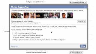 How to Stop Facebook from Suggesting Photo Tags to Friends [upl. by Drofwarc]