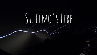 A weather phenomenon called St Elmos Fire as seen form the cockpit [upl. by Eceinhoj]