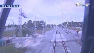 Brightline releases video of fatal train accident [upl. by Benjamin440]