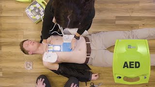 Zoll AED Plus  CPRAED Training [upl. by Ellehctim]