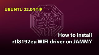 UBUNTU TIP Install rtl8192eu WIFI driver on JAMMY [upl. by Cressler]