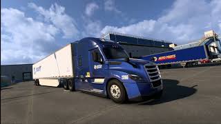 SWIFT TRUCKING FREIGHTLINER CASCADIA REEFER GREAT DANE TRAILER 53 60fps POV [upl. by Brownley]