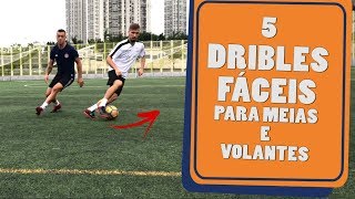 5 DRIBLES FÁCEIS PARA MEIAS E VOLANTES  FUTEBOL  CARLOS BERTOLDI  TICÃO [upl. by Akiras]