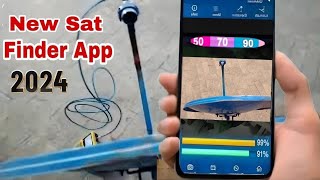 Best Sat Finder App for All Satellite 2024  How To dish Setting With Mobile [upl. by Llennej192]