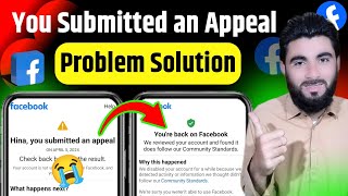 You Submitted an Appeal Facebook  how to fix you submitted an appeal problem just 3 Way [upl. by Ide]