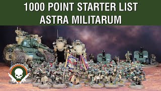 1000 Point Astra Militarum Starter List  10th Edition [upl. by Atillertse468]