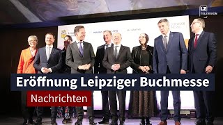 Eröffnung der Leipziger Buchmesse im Gewandhaus  LZ TV Nachrichten [upl. by Eenhpad]