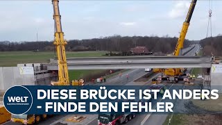 MÜNSTERLAND Wie man blitzschnell eine rekordverdächtige Brücke aufbaut  WELT Magazin [upl. by Ahseirej]