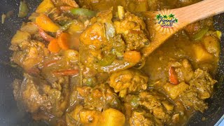 How To Make Jamaican Curry Chicken  Easy Curry Chicken Recipe [upl. by Uase850]