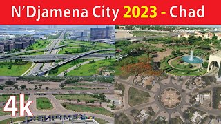 NDjamena City  Chad 4K By Drone 2023 [upl. by Rahel]