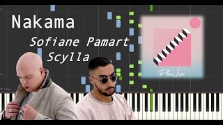 Nakama  Sofiane Pamart Synthesia Tutorial  Piano sheet [upl. by Walston]