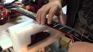 Restringing a guitar with a tremolo [upl. by Warrick587]