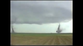 Landspouts Near Lazbuddie Texas June 4 1995 [upl. by Yarazed]