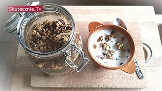 Domowa granola na śniadanie i do chrupania  SkutecznieTv HD [upl. by Jephum]