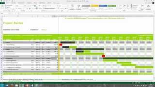 Tutorial für Excel Projektplan Terminplan Zeitplan MeineVolagencom [upl. by Adolph]