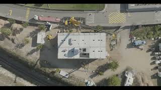 TIMELAPSE Assembly of the Valença Residence structure  PORTUGAL [upl. by Tjon]