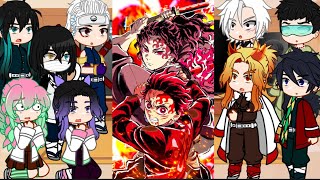 🥀 Hashira React To Tanjiro And Yoriichi  🥀 Demon Slayer  Gacha  Memes [upl. by Pliner]