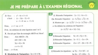 Exercice 46 Page 141 Al Moufid En Mathématique 3AC Équations et Inéquations je me prépare à lexamen [upl. by Voltz]