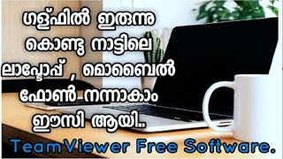 How to use TeamViewer Software Malayalam  Free Software  Control another laptop using your laptop [upl. by Mellen]