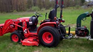 Using the Cyclone Rake and Tractoring about  Ep 6 [upl. by Neyut661]