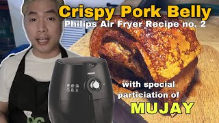 Crispy Pork Belly Philips Air Fryer Series Recipe no 2 [upl. by Shuler]