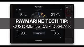 Raymarine Tech Tip Customizing Data Displays on Axiom [upl. by Elyrad]