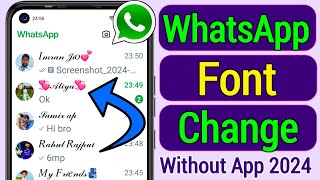 WhatsApp Font Change Whatsapp font style kaise change kare whatsapp font style trick whatsapp [upl. by Reel]