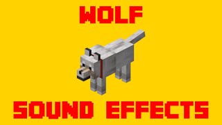 Minecraft Wolf Sound Effects  All Wolf SFX For Editing [upl. by Ern42]