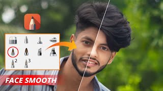 Autodesk Sketchbook Face smooth photo editingviralvideo youtubeshorts [upl. by Aley]