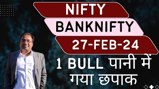 Nifty Prediction and Bank Nifty Analysis for Tuesday  27 February 24  Bank NIFTY Tomorrow [upl. by Ellah]