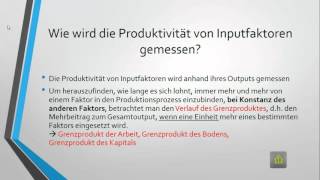 Produktionsfaktoren [upl. by Noynek]