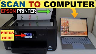 How To Scan With Epson Printer  Scan To Computer or Laptop [upl. by Naibaf766]