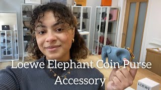 Loewe Mini Elephant Coin Purse Accessory Review [upl. by Ahsiuqal804]