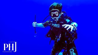 11YearOld Sets World Scuba Diving Record Swimming with Tiger Sharks and Giant Manta Rays [upl. by Acimaj]