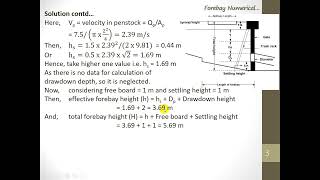 design of forebay [upl. by Wilfrid]