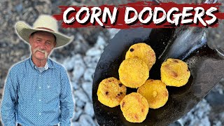 Making John Waynes Legendary Corn Dodgers  Hot Water Cornbread [upl. by Dwan]