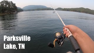 Bass Fishing Parksville Lake for the FIRST Time [upl. by Ayikan141]